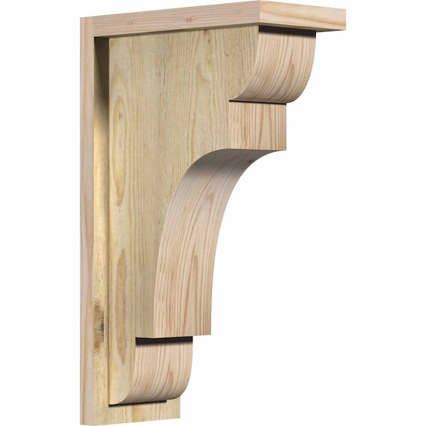 Ekena Millwork New Brighton Rough Sawn Corbel w/Backplate, Douglas Fir, 6"W x 12"D x 20"H COR06X12X20NEB01RDF - main